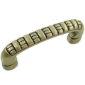 Mng 3" Ribbed Pull, Satin Antique Brass 14820